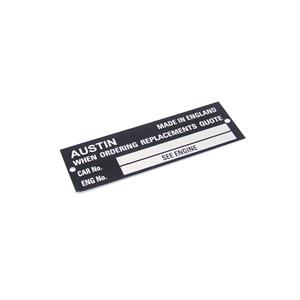 Buy Chassis Identification Plate Online